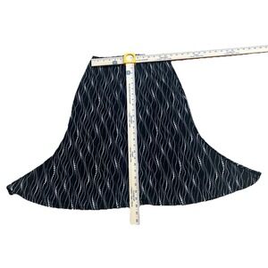 St Tropez West Women's Skirt Size Medium Black Dots Pattern Maxi
